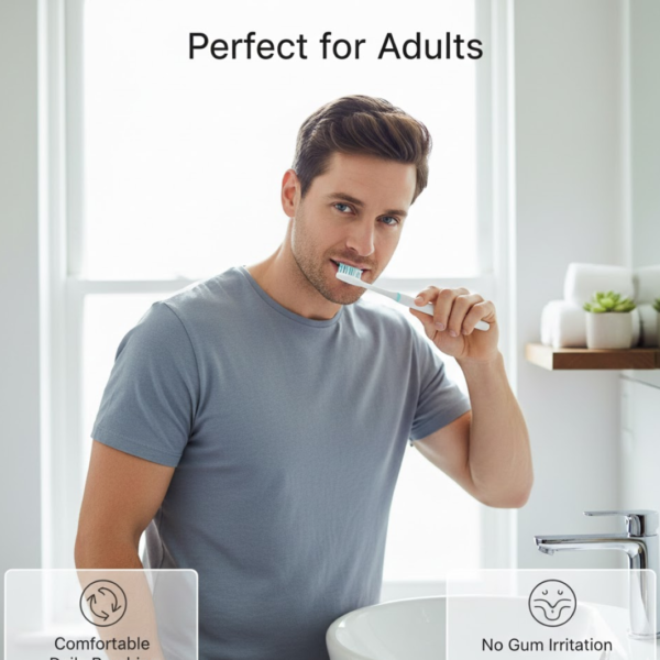 Kids Adults Ultra Soft-bristled Toothbrush With Cover (10 Pcs Set)