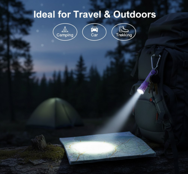 2092622037.png Mini LED Flashlight Keychain Torch (Mix Color & 1 Pc)