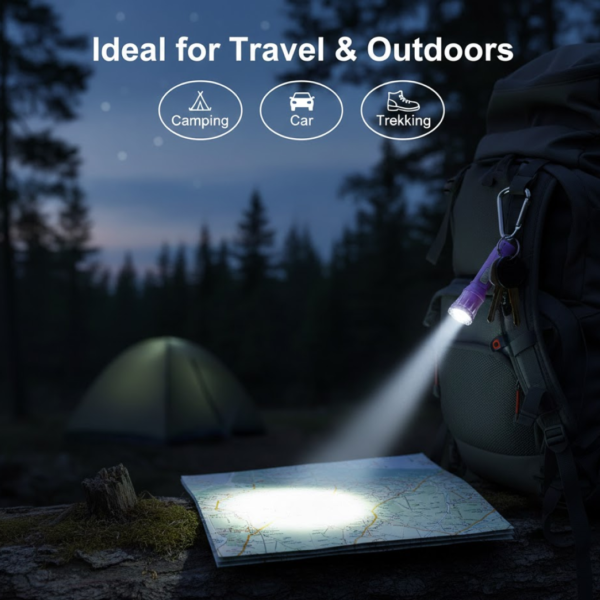 2092622037.png Mini LED Flashlight Keychain Torch (Mix Color & 1 Pc)