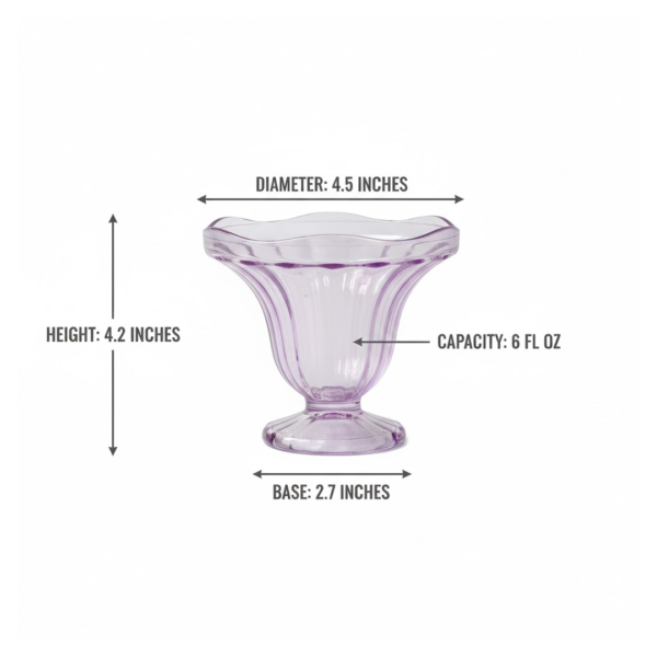 2092622043.png Crystal Plastic Ice-Cream Bowl Set – Serving Bowls (6 Pc)
