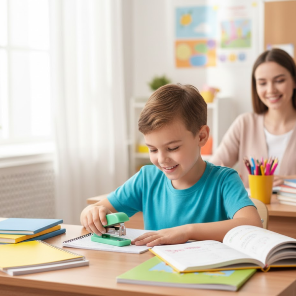 Mini Stapler with 1 Strip of Staples (1 Set)