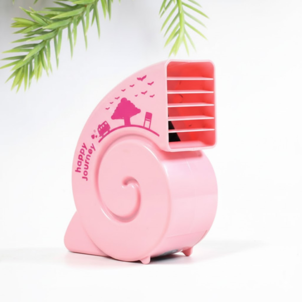 Cute USB Mini Fan: Bright, Quiet & Portable for Your Desk (Battery Not Included)