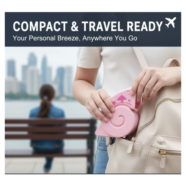 Cute USB Mini Fan: Bright, Quiet & Portable for Your Desk (Battery Not Included)