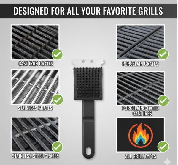 2092622123.png Black 2 Side Use Brush Scarp Cleaning Brush & Wire Brush for Garage Use