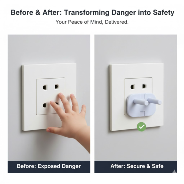 Safety Cover Guards for Electric Socket Plug (Big)