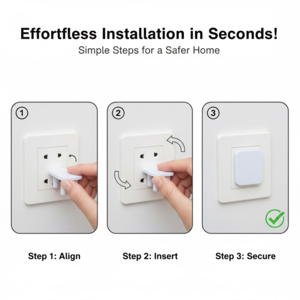 Safety Cover Guards for Electric Socket Plug (Big)
