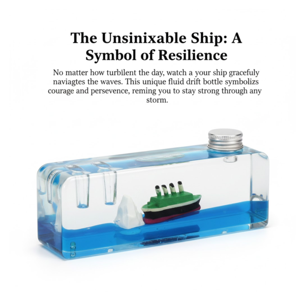 Car Interior Dashboard Decoration Floating Water Cruiser Ship (1 Pc)