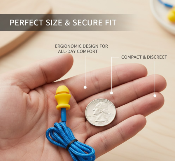 2092622165.png Soft Silicone Ear Plugs Hearing Protection (2 Pc Set)