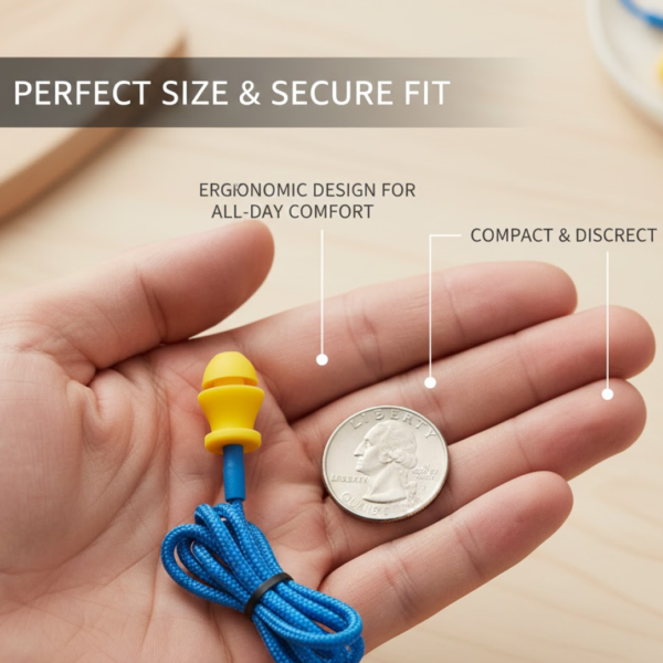 2092622165.png Soft Silicone Ear Plugs Hearing Protection (2 Pc Set)