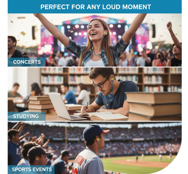 2092622166.png Soft Silicone Ear Plugs Hearing Protection (2 Pc Set)