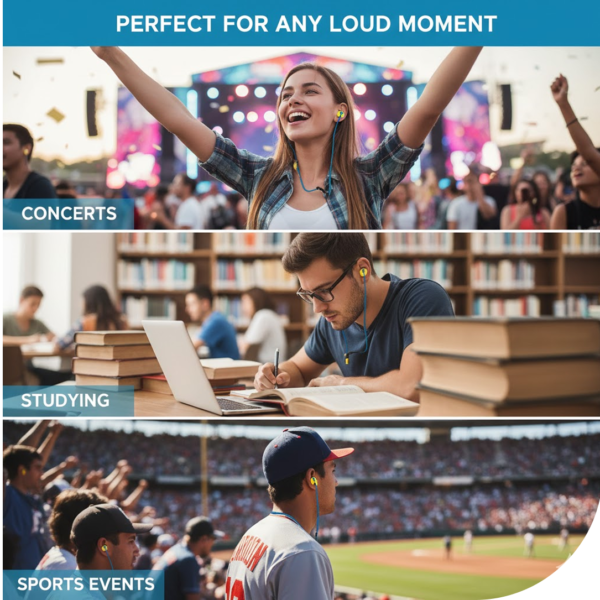 2092622166.png Soft Silicone Ear Plugs Hearing Protection (2 Pc Set)