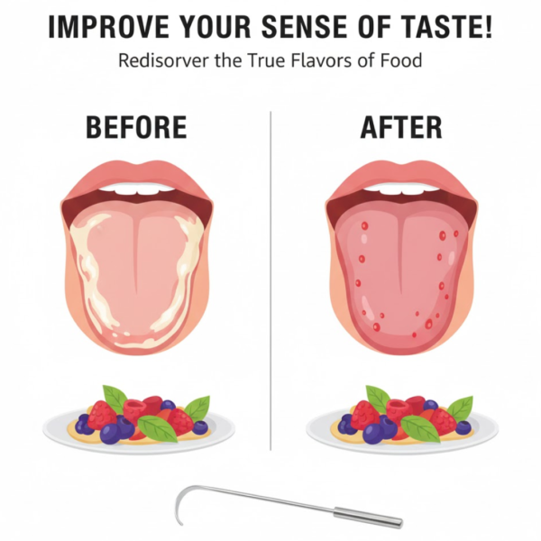 Tongue Cleaner For Kids & Adults | Tongue Scraper For Bad Breath, Maintain Oral Hygiene for Daily Use | for Fresh Breath & Bacteria Removal | Improved Taste (Steel, Copper, Tongue Cleaner / 1 Pc)