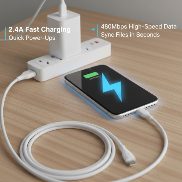 Fast Charging For Android & Data Transfer, Long Micro Cable (1000 Mm)