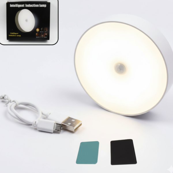 8 LED Night Lights With USB Charging & Double-Sided Adhesive Pads (1 Pc)
