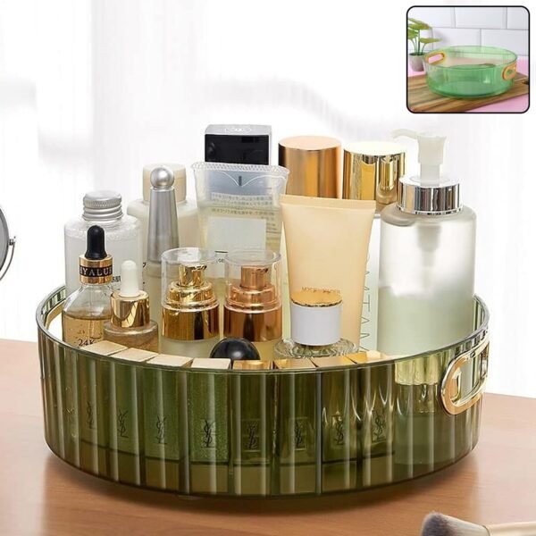 20b3b520-76d3-4b9f-bf4f-cd2ff431c436.jpg 360° Rotating Multipurpose Storage Rack with Handles (1 Pc)