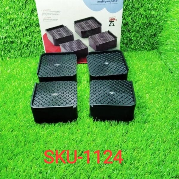 Multipurpose Heavy Duty Cupboard / Refrigerator / Sofa Base Stand - Set of 4 Pcs