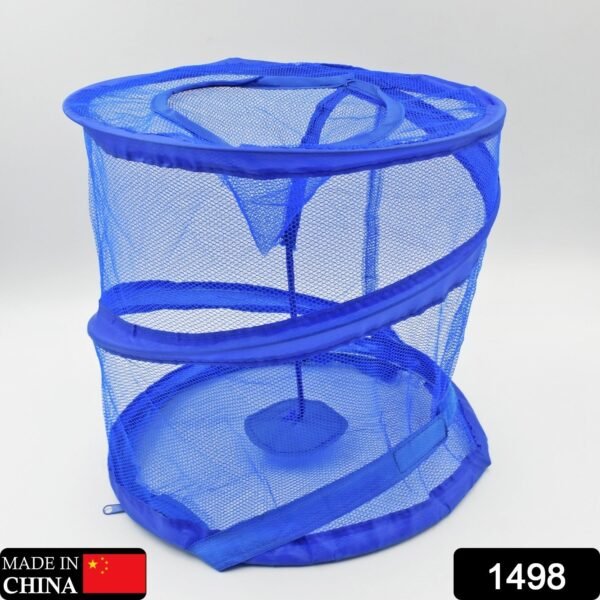 Mesh Up Laundry Hamper Foldable Portable Dirty Clothes Basket for Bedroom Kids Room