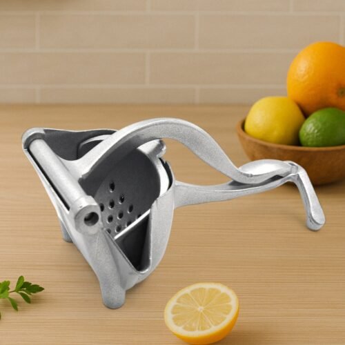 2127_bb_hand_press_juicer.jpg MANUAL ALUMINIUM METAL FRUIT PRESS JUICER ( BROWN BOX )