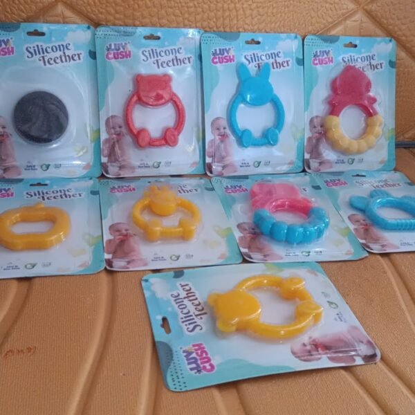 Silicone Baby Teething Toys (1 Pc / Mix Design)