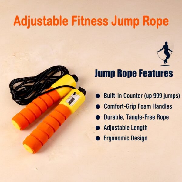 Adjustable Fitness Jump Rope (1 Pc)