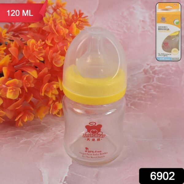 217.jpg Glass Baby Feeding Bottle (120 ML / 1 Pc)