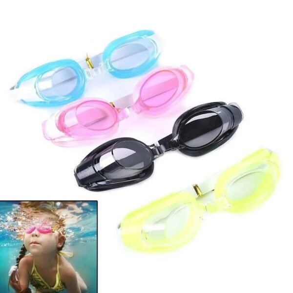 Cute Design Adjustable Swimming GogglesFor Kids Boys,  Waterproof (1 Pc )