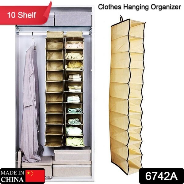 21d5304d-0154-4705-acd8-bd8ff0ba4873.jpg 10-Tier Foldable Multipurpose Storage Rack – Collapsible Fabric Wardrobe Organizer