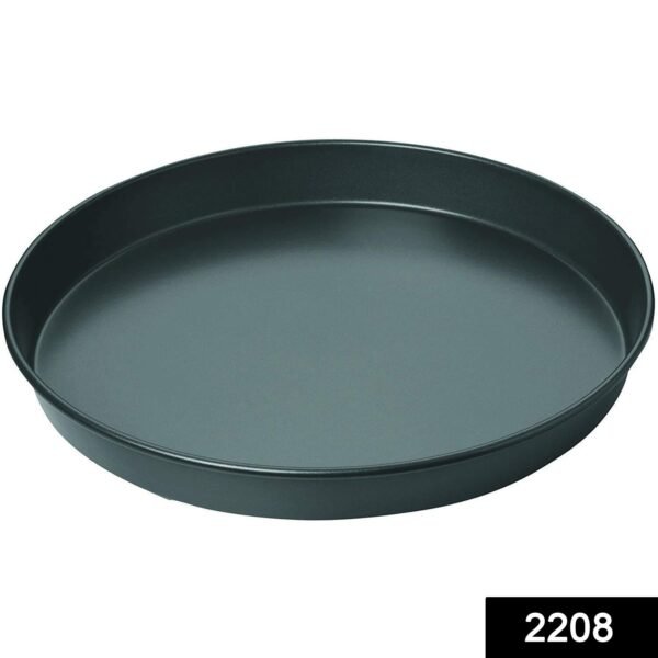 2208.jpg Steel Non-Stick Round Plate Cake Pizza Tray Baking Mould
