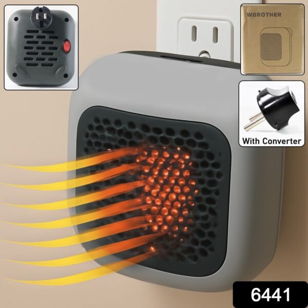 600W Wall-Mounted Plug-In Room Heater (1 Pc / With Conveter)