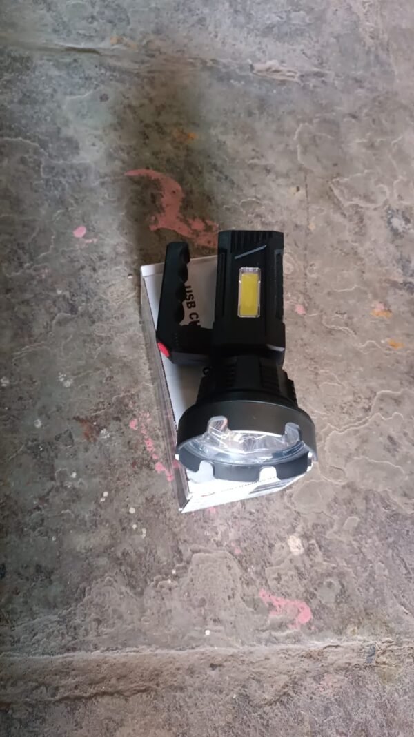 2236b46c-b6bb-4aa2-81f4-ca3152365ef3.jpg Heavy-Duty Rechargeable USB LED Hand Torch with COB Side Light (1 Pc)