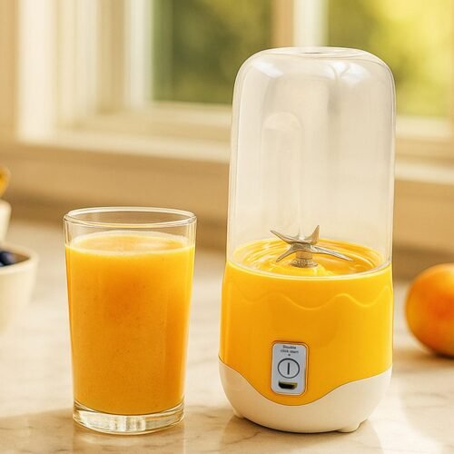 2260a_6blade_port_mini_blender.jpg Portable Electric USB Juice Maker 6 blade Blender Grinder - 400ml