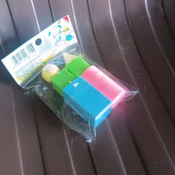 3D Shapes Multicoloured Pattern Building Blocks Toy Solid Figures (6 Pcs Set)