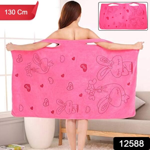 22dec7aa-fd4f-4442-b642-0eb2adced6ad.jpg Soft & Absorbent Microfiber Bath Towel Wrap with Shoulder Straps (1 Pc)