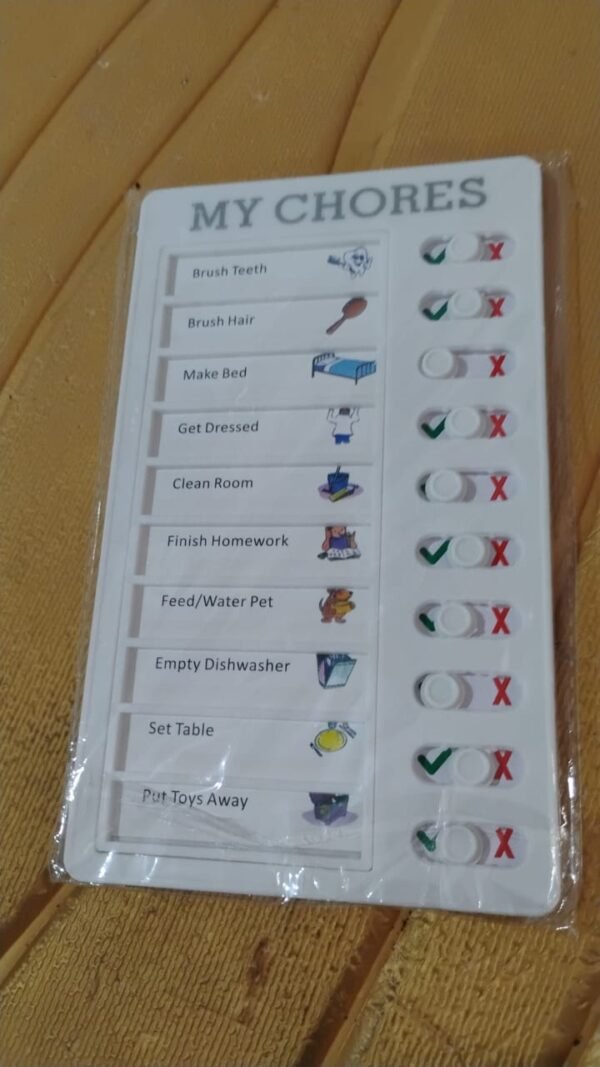 Portable Chores Note Board – Home Management Planning Memo Board (20×12 cm)