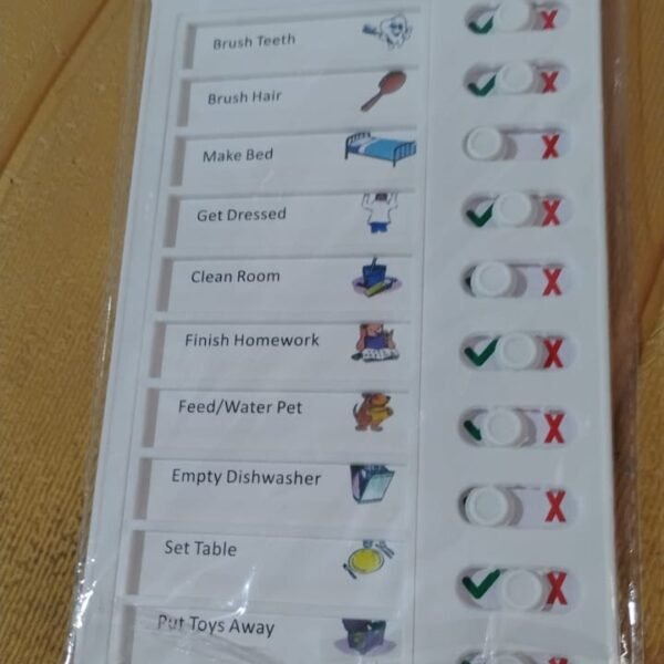 Portable Chores Note Board – Home Management Planning Memo Board (20×12 cm)