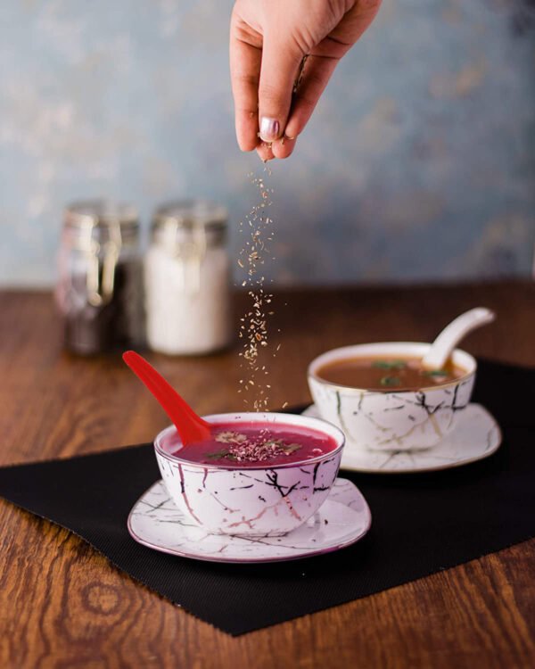 Microwave Safe, Unbreakable, Colorful Soup / Dessert Spoons, Food Grade Set of 6 Pcs