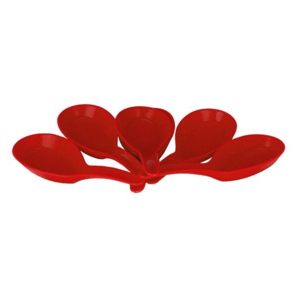 Microwave Safe, Unbreakable, Colorful Soup / Dessert Spoons, Food Grade Set of 6 Pcs