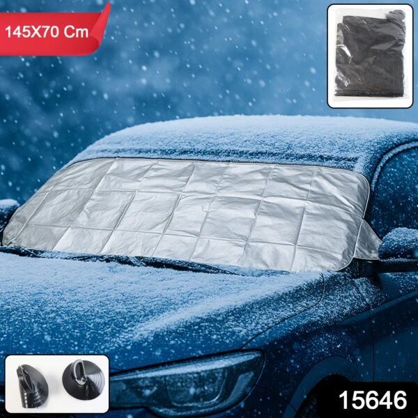 Universal Car Windshield Snow & Sun Protection Cover (145×70 cm)