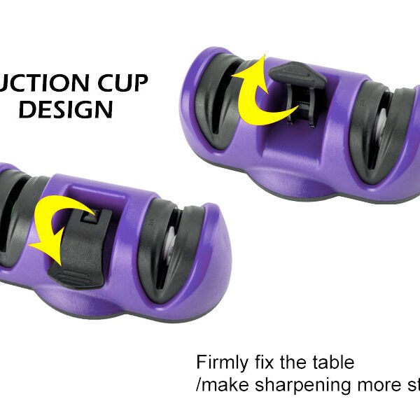 Manual Knife Sharpener 2 Stage Sharpening Tool for Ceramic Knife and Steel Knives