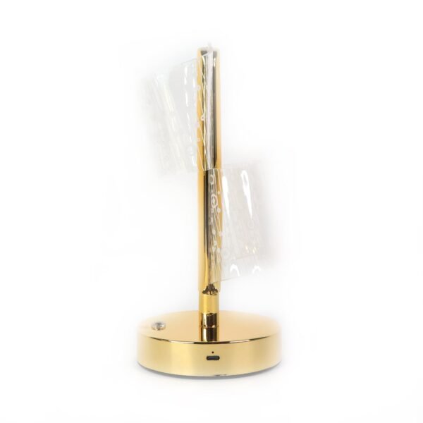 24_llight.jpg Luxury Crystal LED Double Shade Table Lamp (1 Pc)