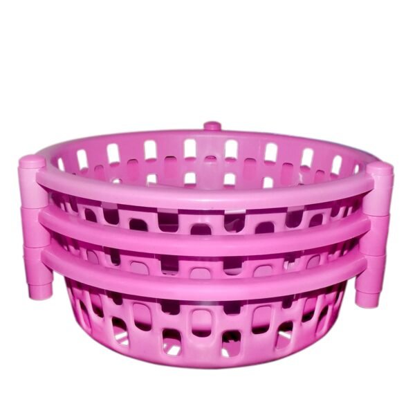 Round Multipurpose Plastic Storage Rack Organiser