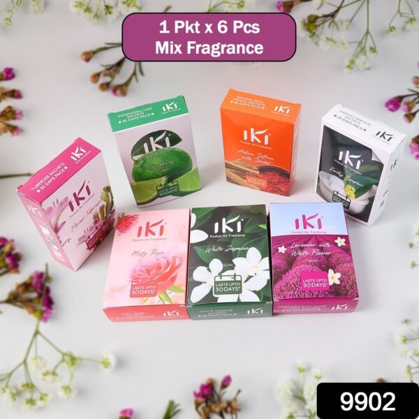 IKI Pocket Air Freshener Mix Flevar / Fragrance (1 Pkt / Inside 6 Pcs )