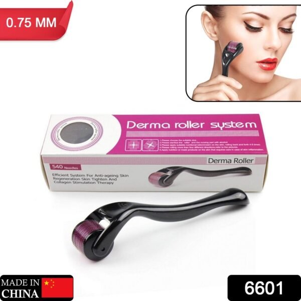 Derma Roller Anti Ageing Facial Scrubs & Polishes Scar Removal Hair Regrowth (0.75mm)