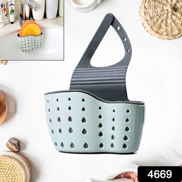 256138Pc-18349-226Gm.jpg Multifunctional Kitchen Sink Organiser Kitchen Sink Caddy (1 Pc)