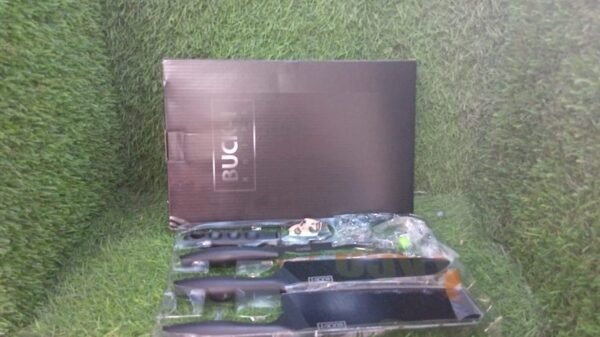 5-Piece Stainless Steel Kitchen Knife Set – Chef, Chopping, Utility, Butcher Knives