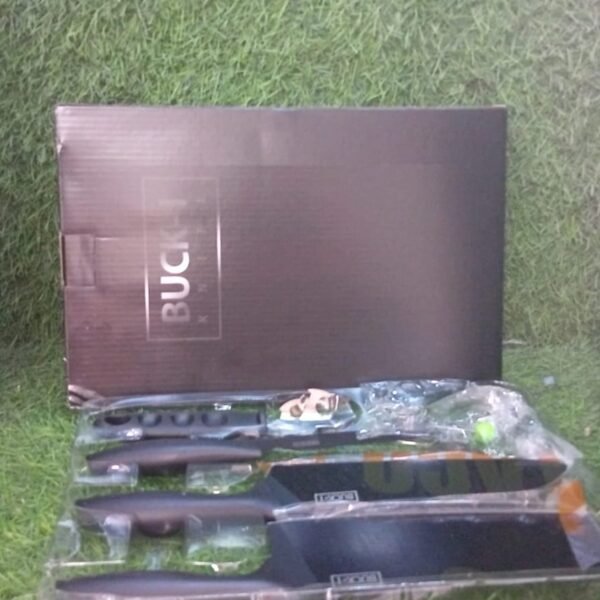 5-Piece Stainless Steel Kitchen Knife Set – Chef, Chopping, Utility, Butcher Knives