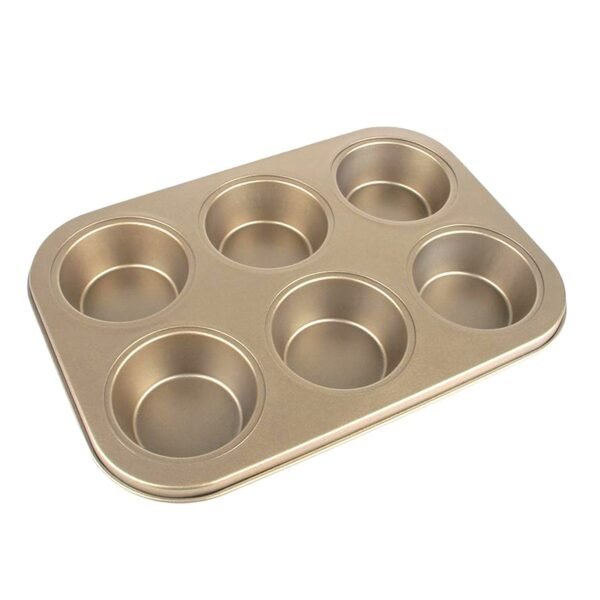 Round Shape Carbon steel Muffin Cupcake Mould Case Bakeware