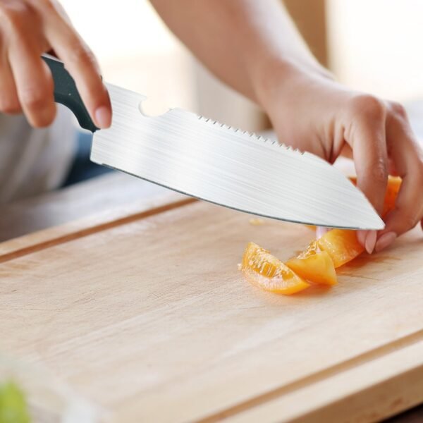 Stainless Kitchen Tool Set – Butcher Knife, Standard Knife, Peeler & Scissor (4 Pcs)