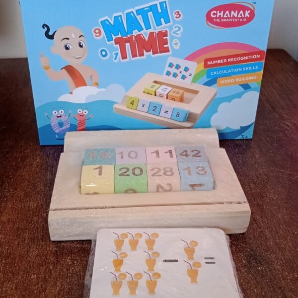 Wooden MathTime for Kids - Educational Math Card Game