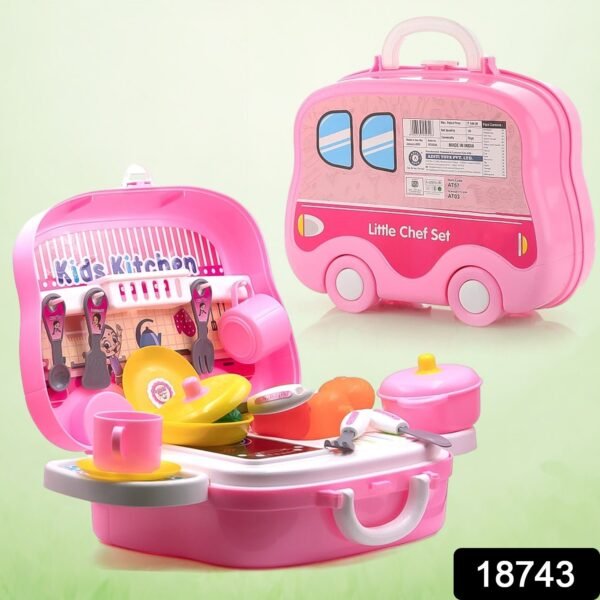 267.jpg Kitchen Set for Kids Girls Pretend Play Toys Little (23 Pcs Set Approx)